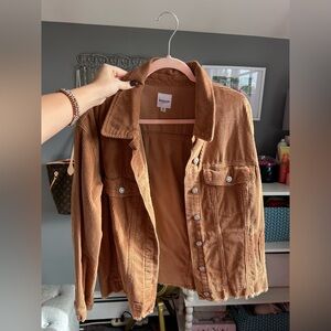 Kensie Tan Corduroy Utility Jacket